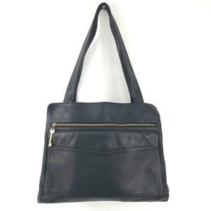 Fossil Large Leather Business Tote Carryall Bag